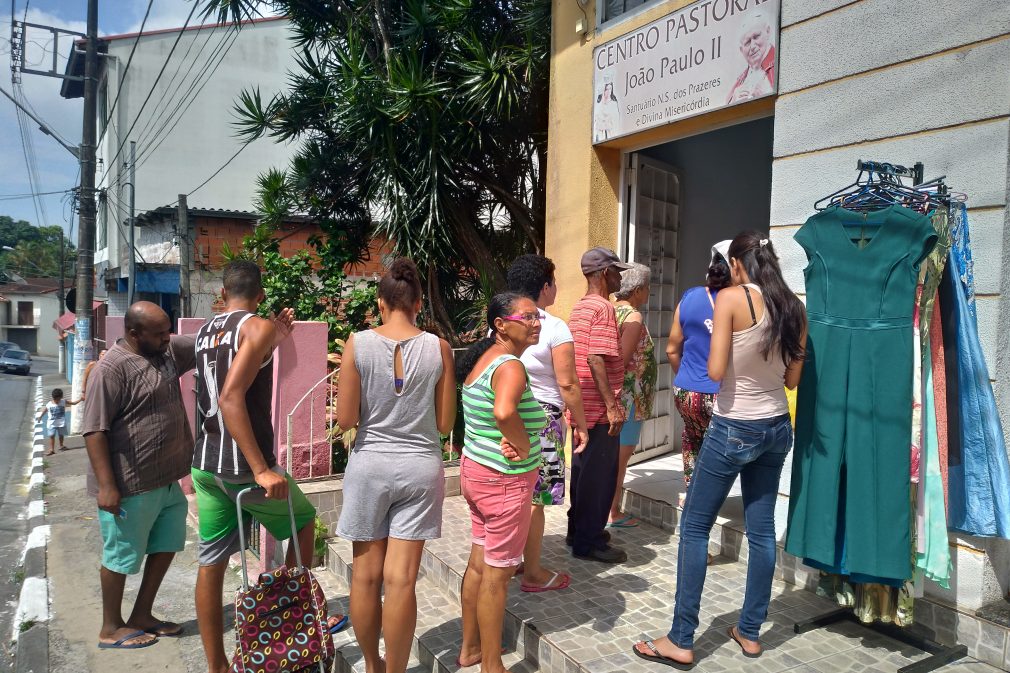 Entrega das cestas básicas