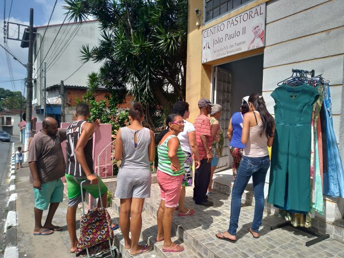 Entrega das cestas básicas