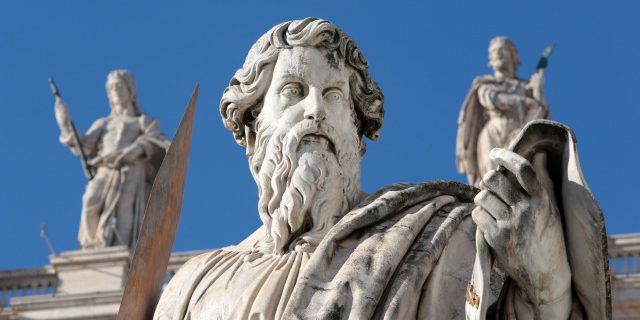 Saint Paul Apostle. St Peter’s Basilica.