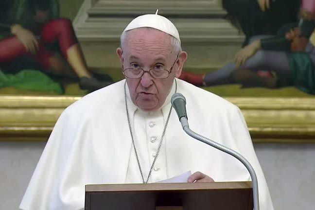 Pope urges U.S. to shun violence, protect democracy after mob attack