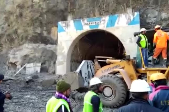Rescue operations gather pace to search for trapped workers in flooded Himalayan tunnel