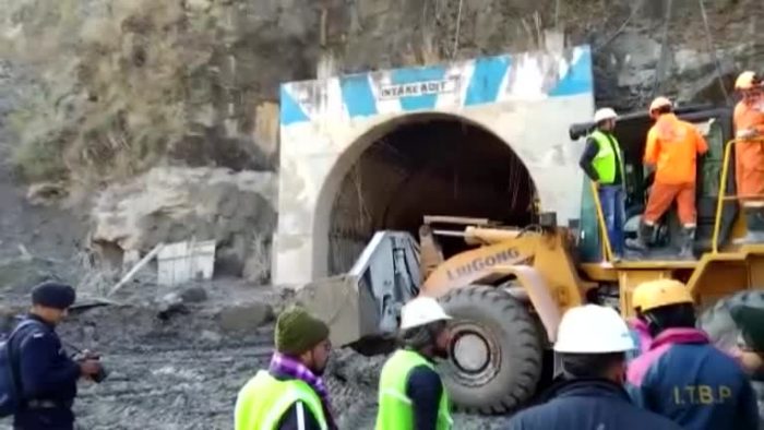 Rescue operations gather pace to search for trapped workers in flooded Himalayan tunnel