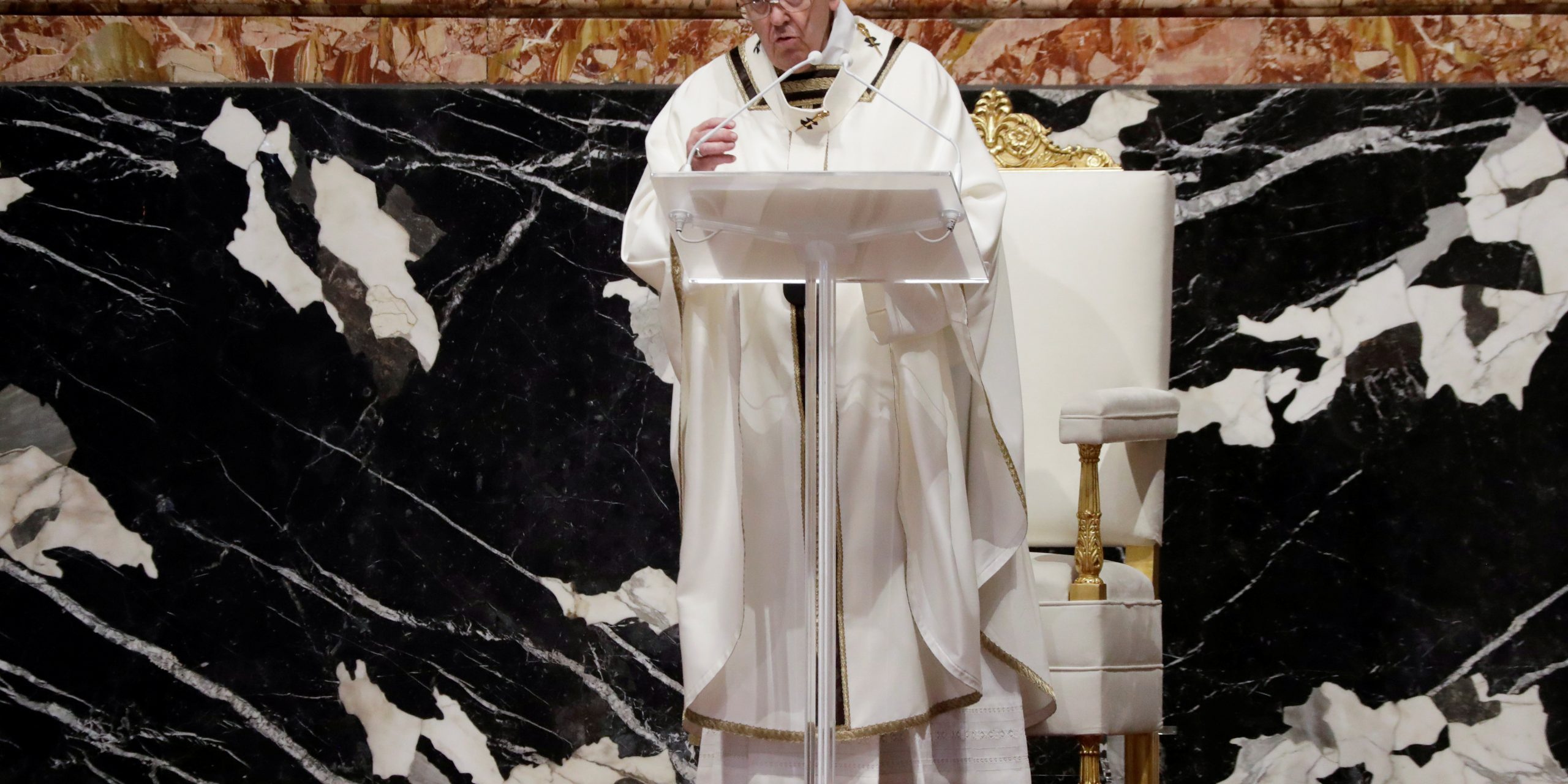 Pope Francis holds Chrism Mass on Holy Thursday at the Vatican