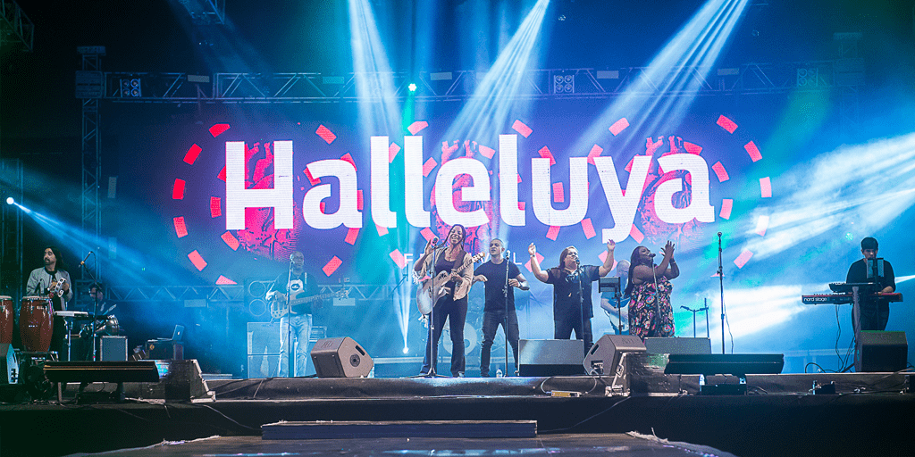 Palco do Festival Alleluya no Rio de Janeiro