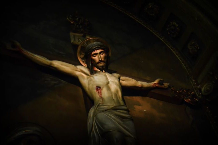 cruz Imagem de Jesus crucificado