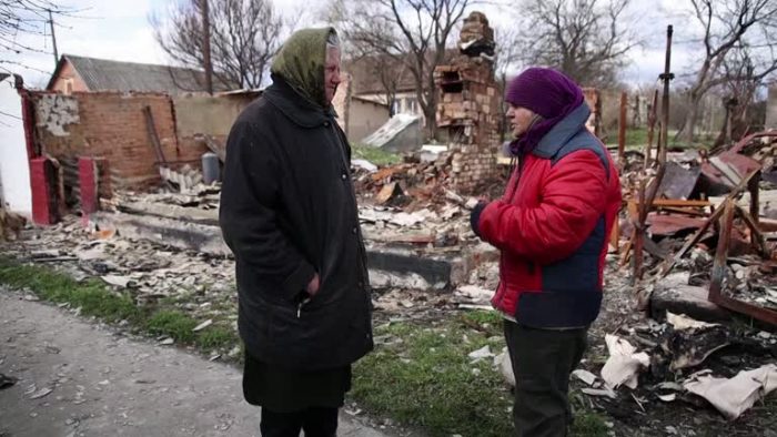 Behind enemy lines, Ukrainian grandmother survives Russian occupation with her chickens